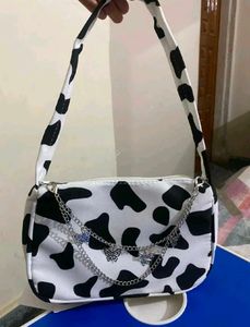 Cow Print Handbag
