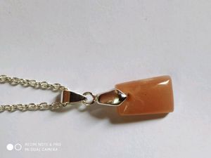 PEACH MOONSTONE (natural stone)dainty pendant