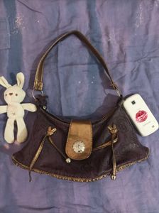 Rose Print Vintage Shoulder Bag y2k