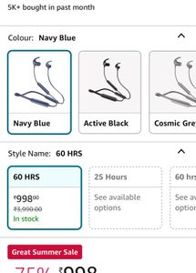 BOAT Rockerz 255 Pro+ in Blue
