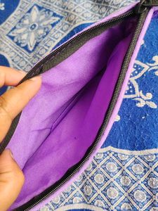 Imported Silk Zari Clutch From Malaysia
