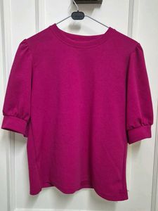 Magenta Solid Top