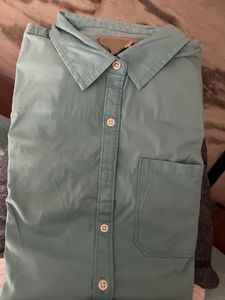 Aqua Button-Down Shirt
