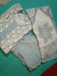 Suit Salwar With Cotton Duppata