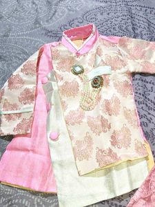 Pink Ethnic Kids Sherwani