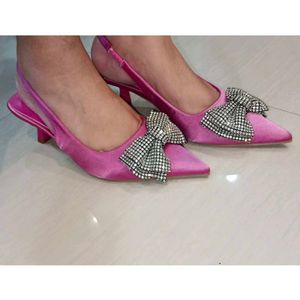 Embellished Bow Heels