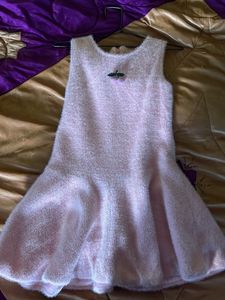 Cute Pink Fuzzy Party Dress