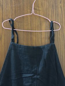 Denim Black Dress