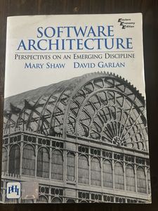 Software Architecture Book by Shaw & Garlan