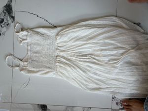 White Pleated Dress