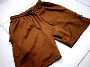 Brown Corduroy Shorts