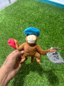 CROCODILE CREEK PLUSH 5" MONKEY WITH HATS "CAPS
