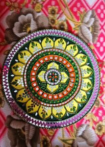 Lippan Art With Clay And Mirror Work