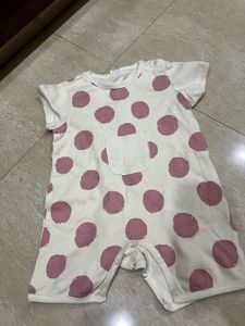 Polka Dot Baby Romper
