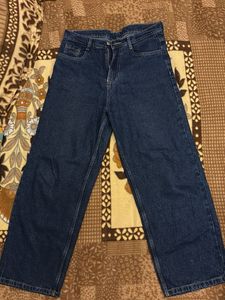 Wide Leg Denim Jeans
