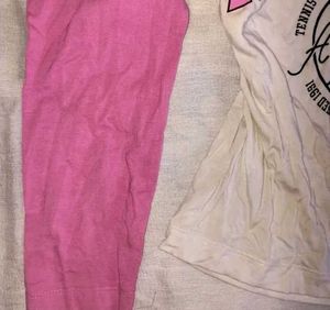 white pink Colourblocked full sleeves top