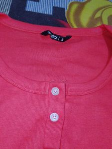 Pink Polo Style T-Shirt