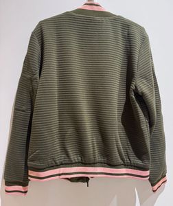 Zip Front Jacket With Applique - Vero Moda