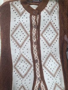 Vintage Diamond Pattern Cardigan