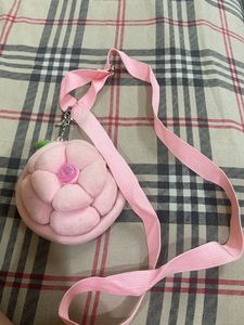 Pink Flower Coin Pouch