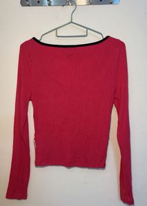 Pink Long Sleeve Top