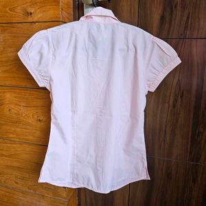 WESTSIDE Pink Button-Down Top