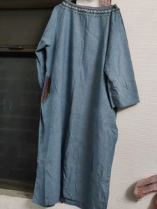 Bohemian Embroidered cotton kurta