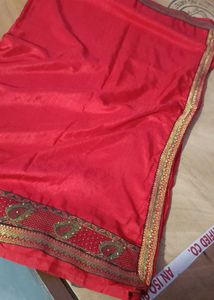 Elegant Red Saree