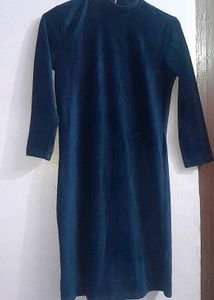on sale!!! velvet blue dress