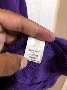 PURPLE long Sleeve t-shirt Jacket
