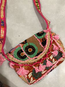 Pink Traditional Sling Bag