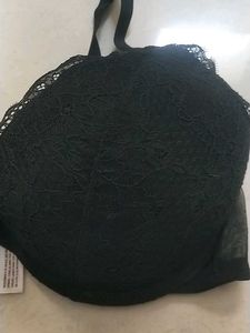 40C Black Lace Bra