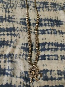 Necklace With Krishna Basuri Pendant