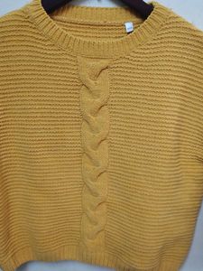 Yellow Crop Sweater