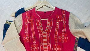 Embroidered Kurti Set