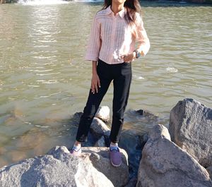 Striped Button-Down Shirt