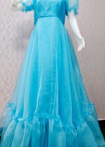 Organza Long Flaired Frock
