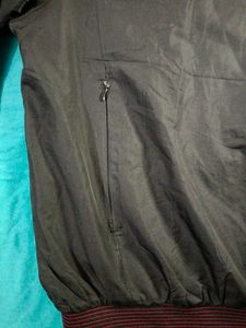 Wind Cheater V Neck Sweater With 3 Zipped Pockets