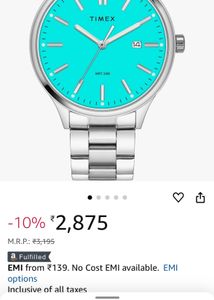timex tiffany blue watch