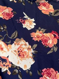 Mock Neck Floral Top