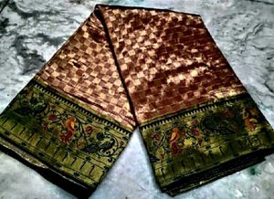 Bridal WeddingWear Tissue Silk Saree