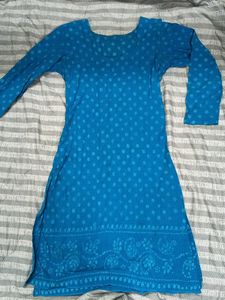 Blue Printed Kurta