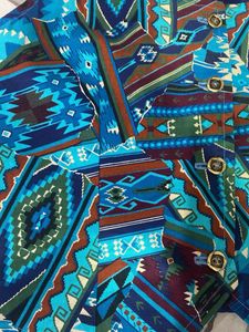 Vintage Style Patterned Vest