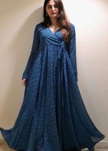 Floral Print Wrap Maxi Dress