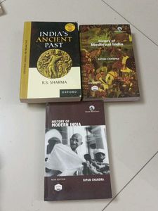 Indian History Textbook Set (Ancient, Medieval, Mo