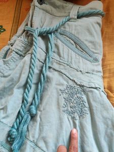Denim Flared Skirt - One Of A Kind
