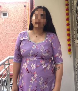 Beautiful Satin Floral Kurta