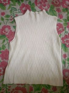 White Sleeveless Top