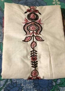 Elegant Embroidered Kurti with bottom wear