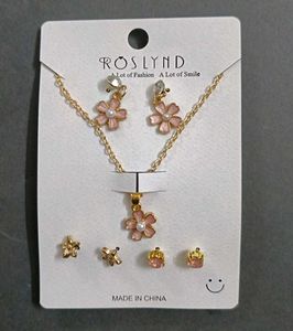 Roslynd Flower Jewelry Set